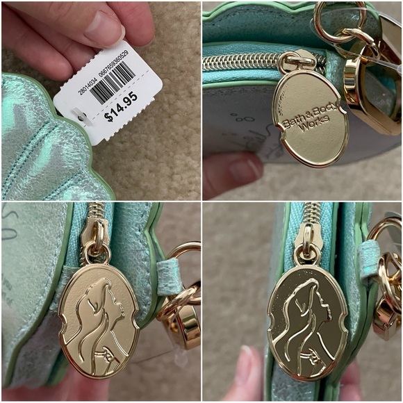 Bath & Body Works Disney Princess Ariel Coin Purse Keychain - Picture 15 of 16